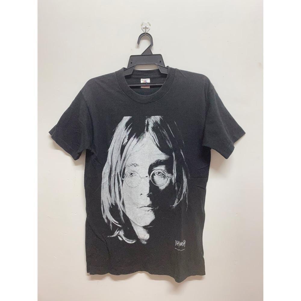 90s John Lennon Artwork Bradford Gallery Band Classic Tee T Shirt